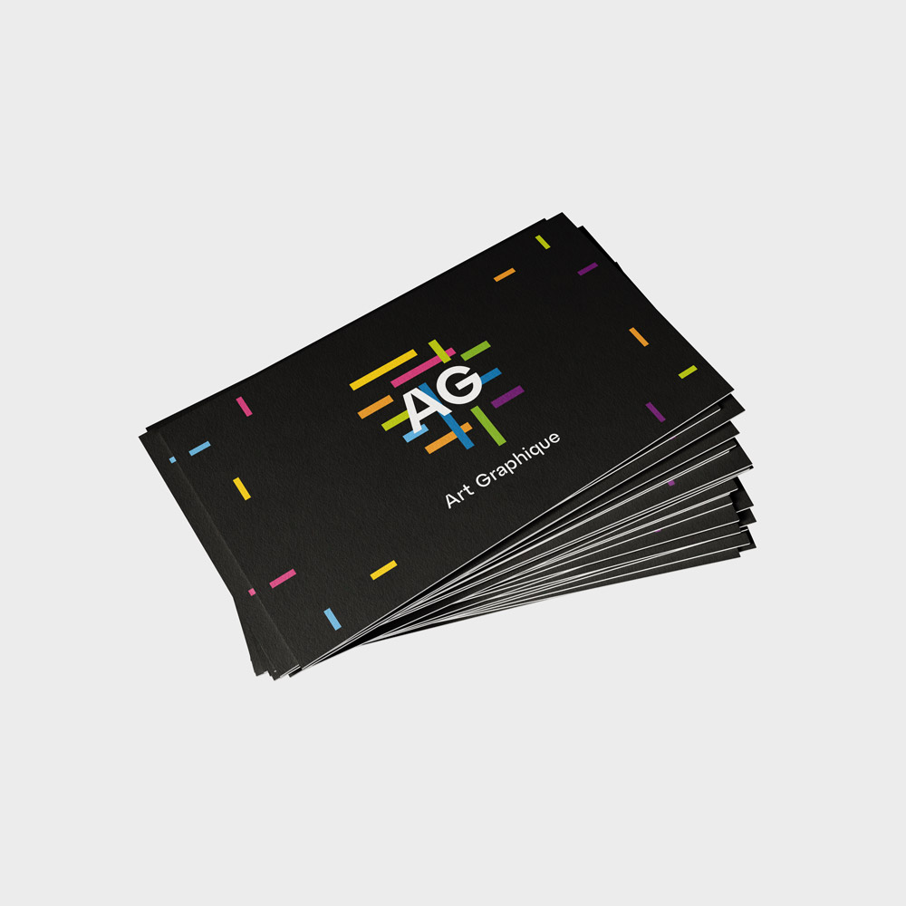Cartes d'affaires laminées
