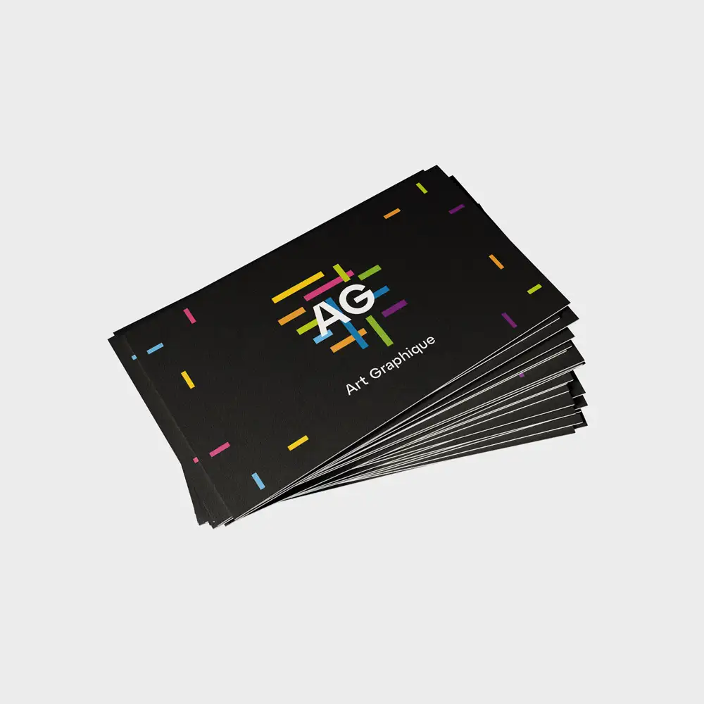 Carte d'affaire laminée