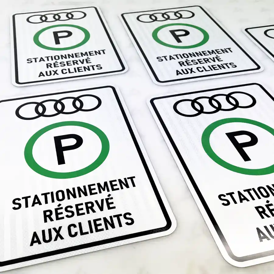 Affiche stationnement privé
