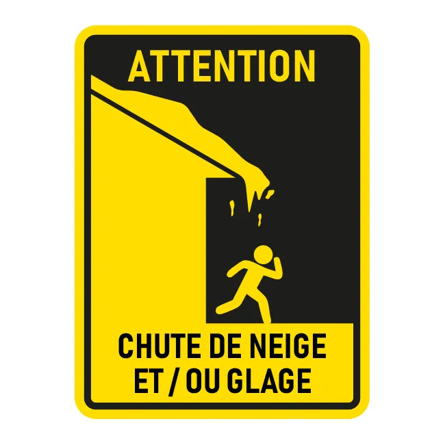 Attention chute de glace