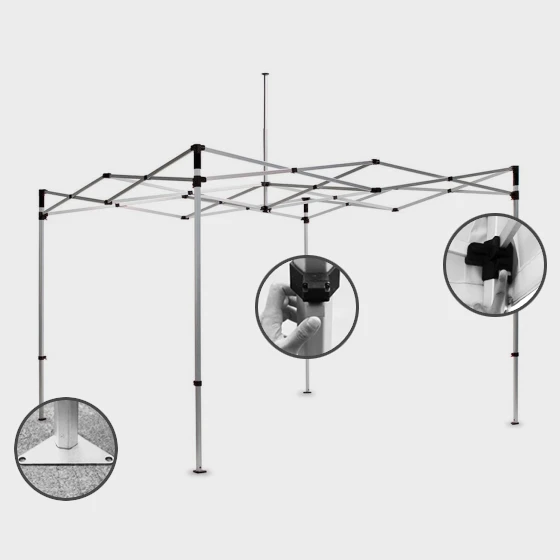 structure de tente en aluminium