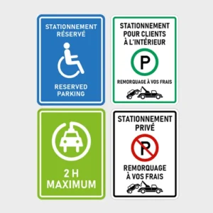Panneaux de stationnement