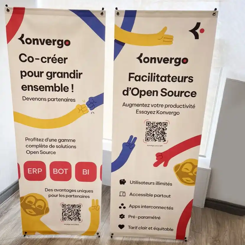 Bannière en X