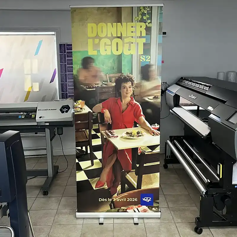 Bannière rollup donner le gout