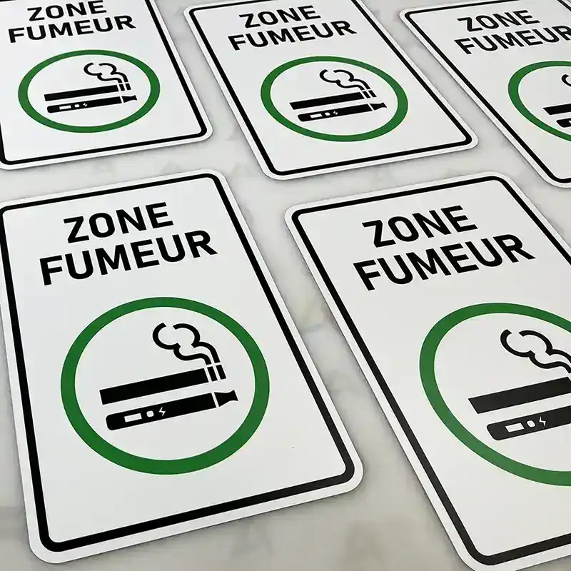 Affiche zone fumeur