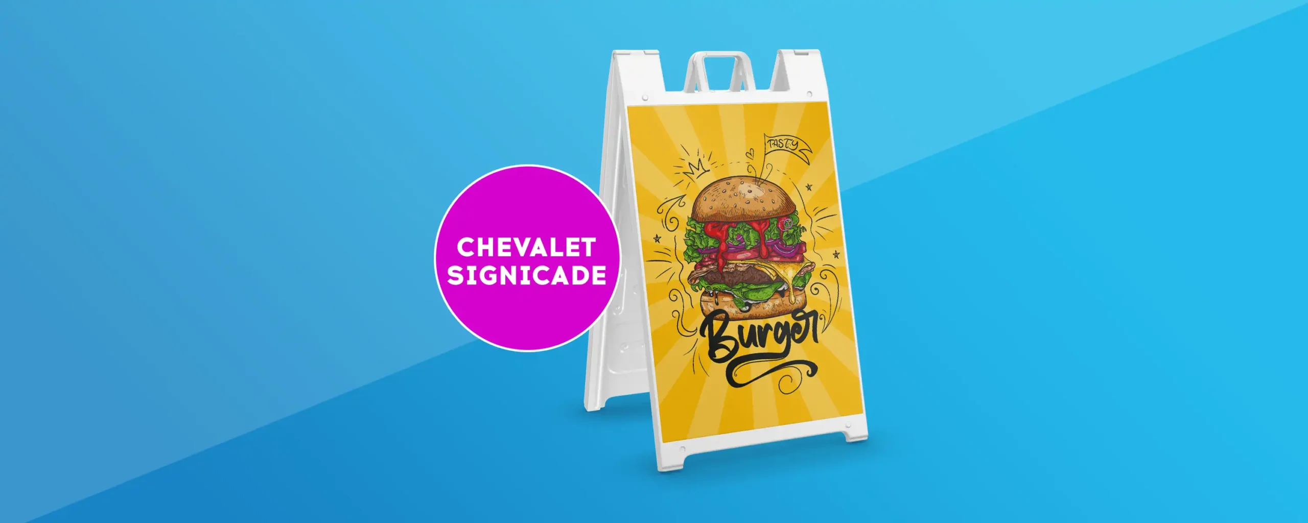 Publicité chevalet