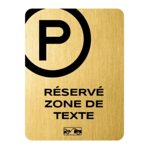 Affiche stationnement de luxe