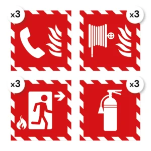 Autocollant incendie