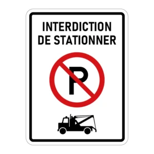 Panneau interdiction de stationner