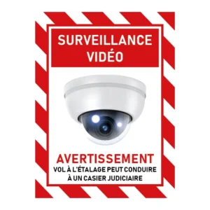 Affiche surveillance vidéo