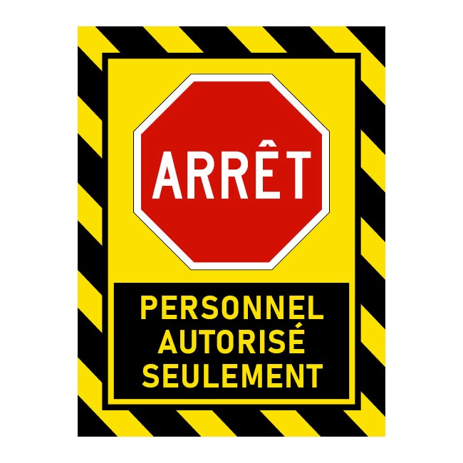 Arrêt personnel autorisé seulement