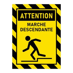 Attention marche descendante
