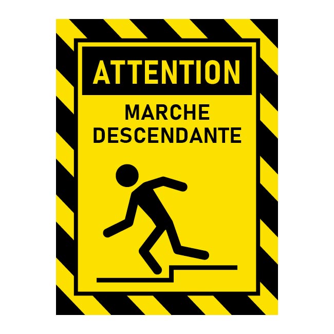 Attention marche descendante