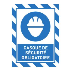 Casque de sécurité obligatoire