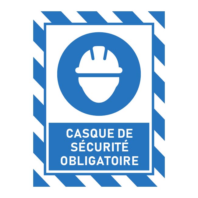 Casque de sécurité obligatoire