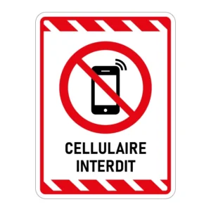 Autocollant cellulaire interdit
