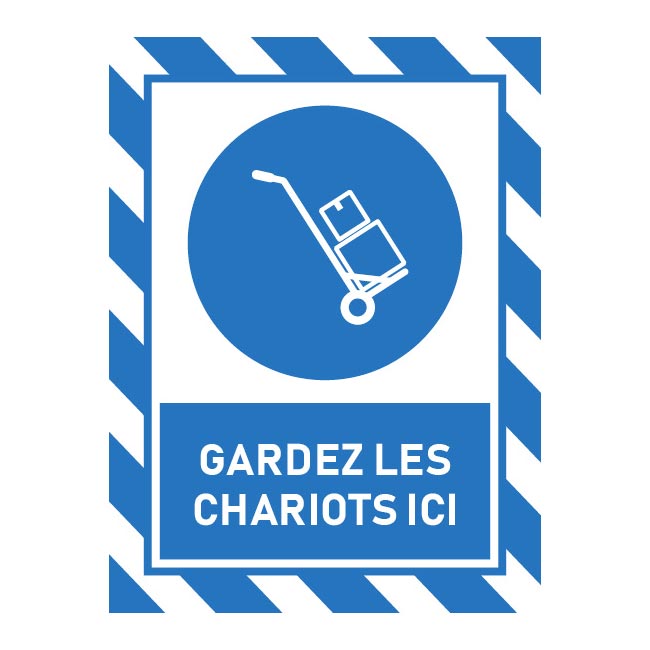 Gardez les chariots ici