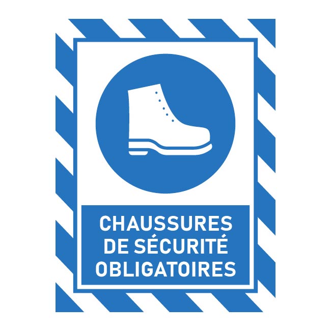 Chaussures de sécurité obligatoires
