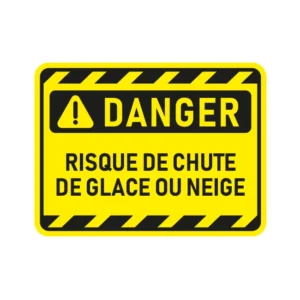 Risque de chute de glace