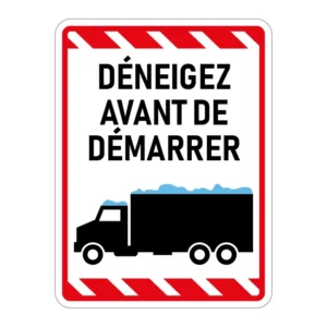 Déneigez avant de démarrer