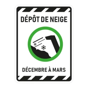 Dépôt de neige