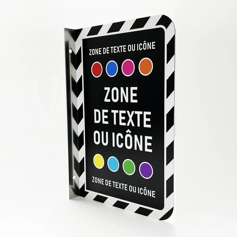 Affiche perpendiculaire