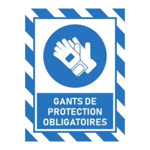 Gants de protection obligatoires