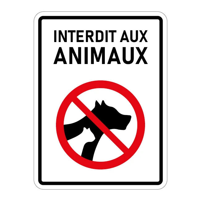 Interdit aux animaux