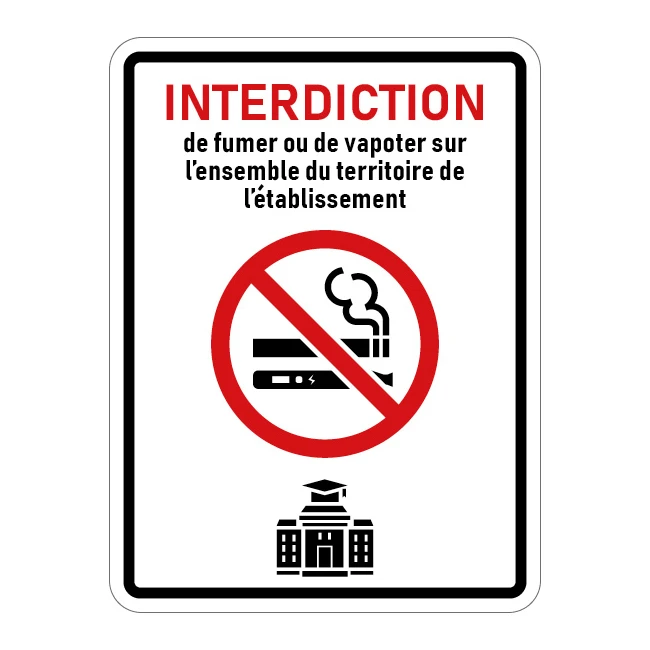 Interdiction de fumer territoire établissement