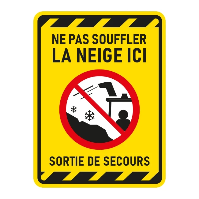 Pas de neige sortie de secours