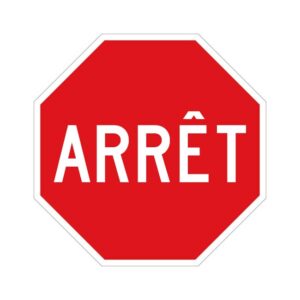 Panneau arrêt