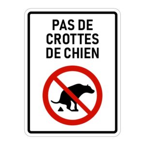 Pas de crottes de chien