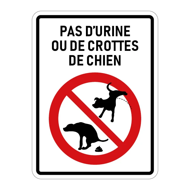 Pas d'urine ou de crottes
