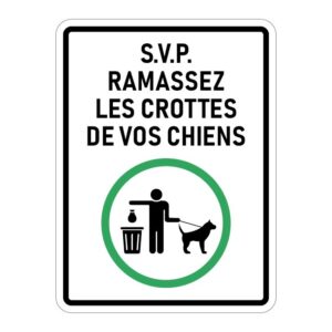 Ramassez les crottes de vos chiens