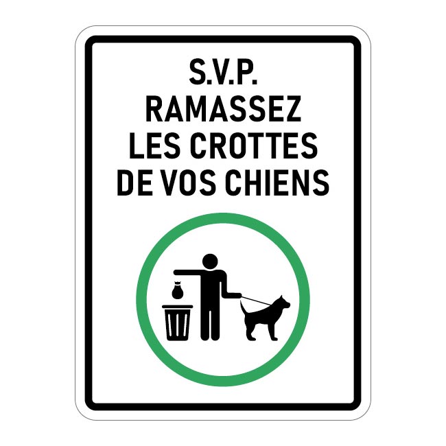 Ramassez les crottes de vos chiens