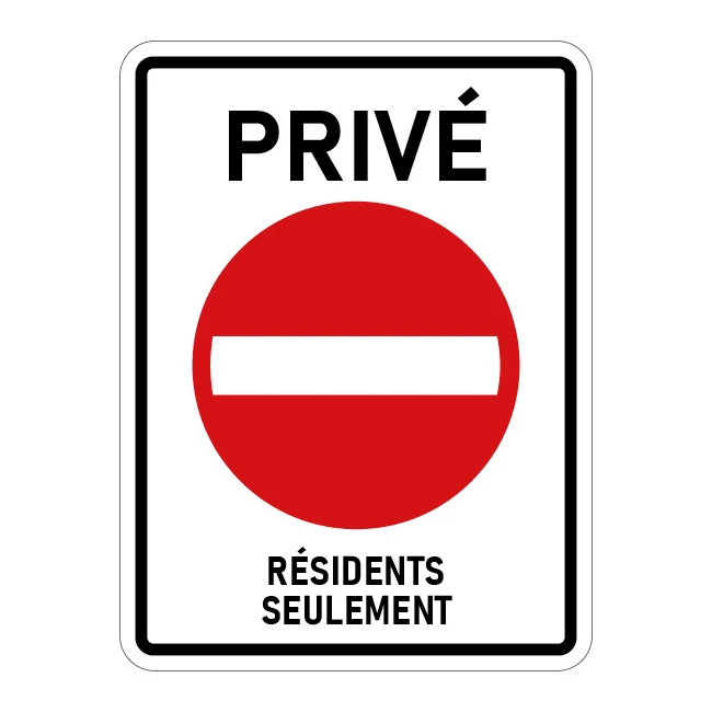 Lieu privé résidents seulement