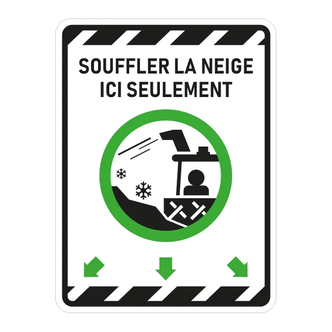 Souffler la neige ici.