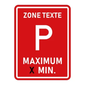Stationnement minutes personnalisable