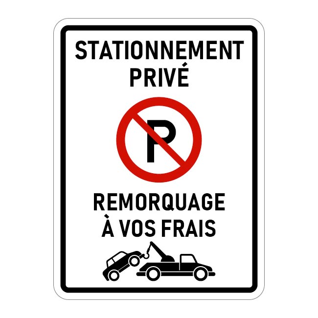 Stationnement privé remorquage à vos frais