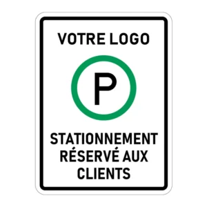 Stationnement réservé aux clients