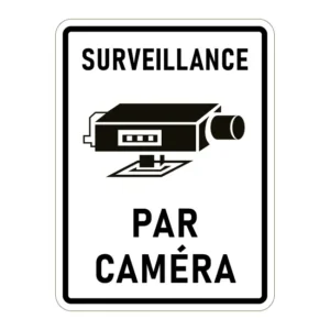 Affiche surveillance par caméra