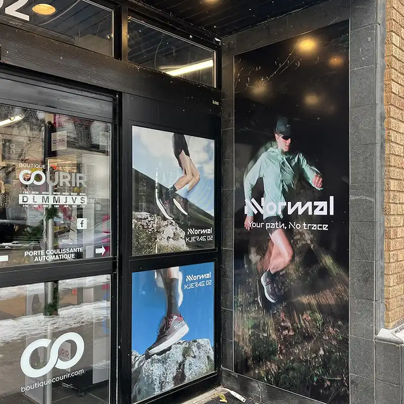 Habillage de vitrine