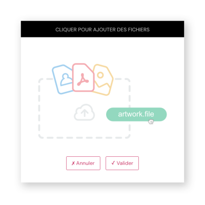 téléchargez vos fichiers d'impression en ligne